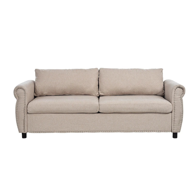 80.7 Pull-Out Sleeper Sofa Bed with Foam Mattress