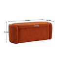 Pouffre de rangement, Banc de bout de lit de chambre à coucher, Pouffre de rangement rembourré en tissu