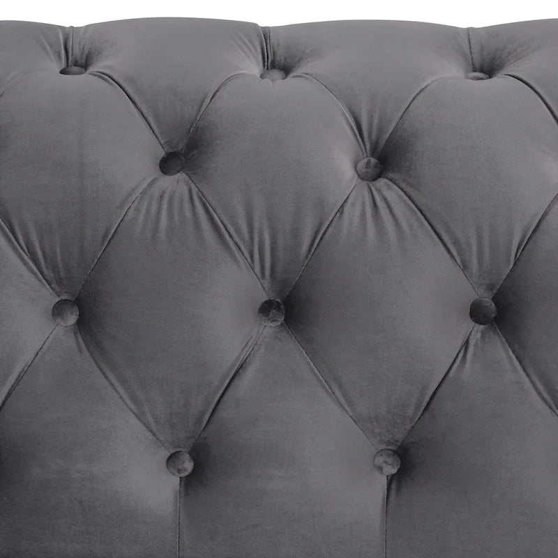 64.3 Velvet Upholstered Loveseat Sofa,Modern Loveseat Sofa with Thick Removable Seat Cushion,2-Person Loveseat Sofa Couch