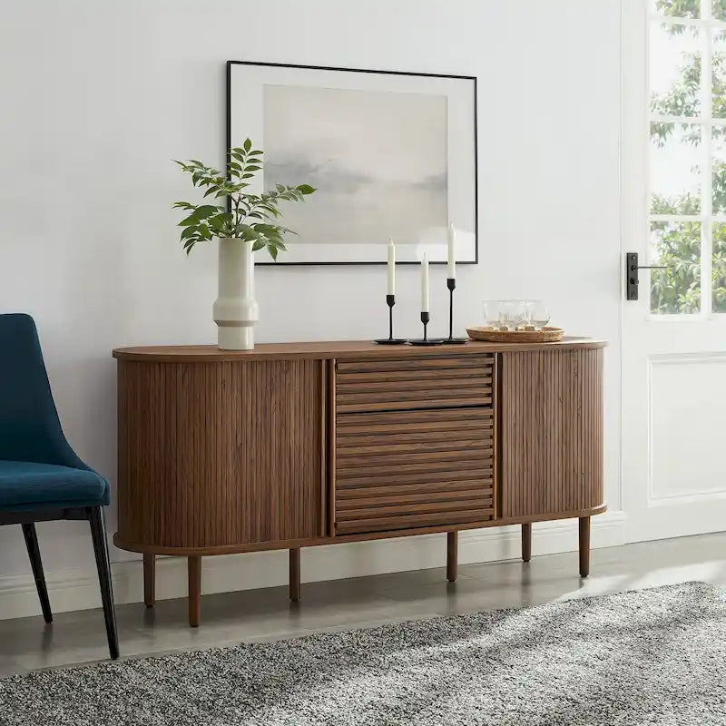 Meuble de rangement ovale cannelé Harlan 67