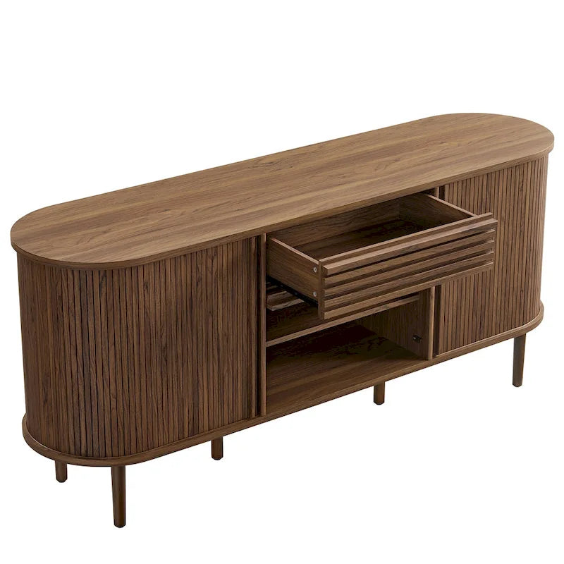 Meuble de rangement ovale cannelé Harlan 67