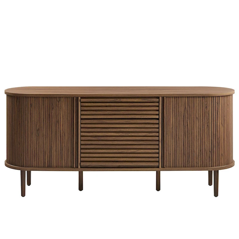 Meuble de rangement ovale cannelé Harlan 67