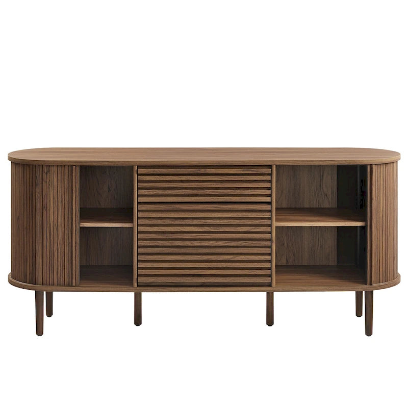 Meuble de rangement ovale cannelé Harlan 67