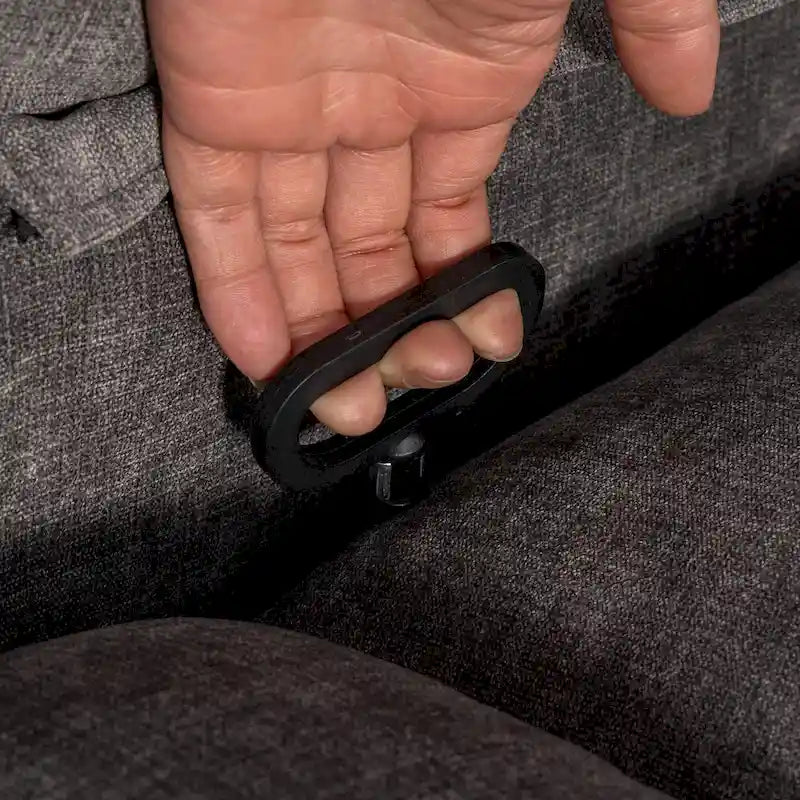 Fauteuil inclinable gris surdimensionné avec fonctions de chauffage et de massage, inclinaison à 150°, bascule à 30°, port USB pour la recharge et 2 porte-gobelets