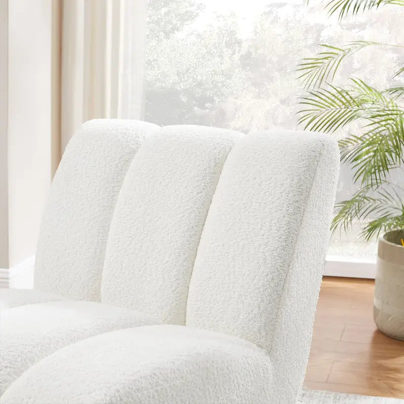 Fauteuil d'appoint moderne sans accoudoirs - Canapé Loveseat