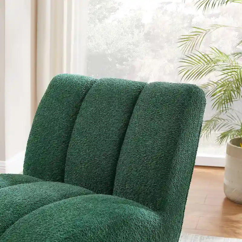 Fauteuil d'appoint moderne sans accoudoirs - Canapé Loveseat