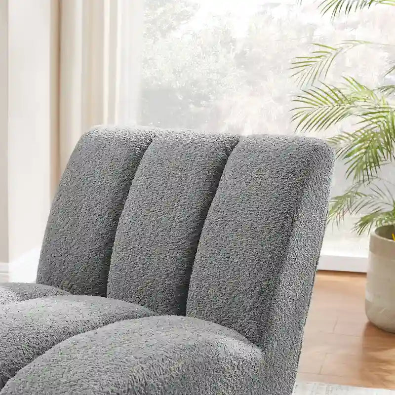 Fauteuil d'appoint moderne sans accoudoirs - Canapé Loveseat