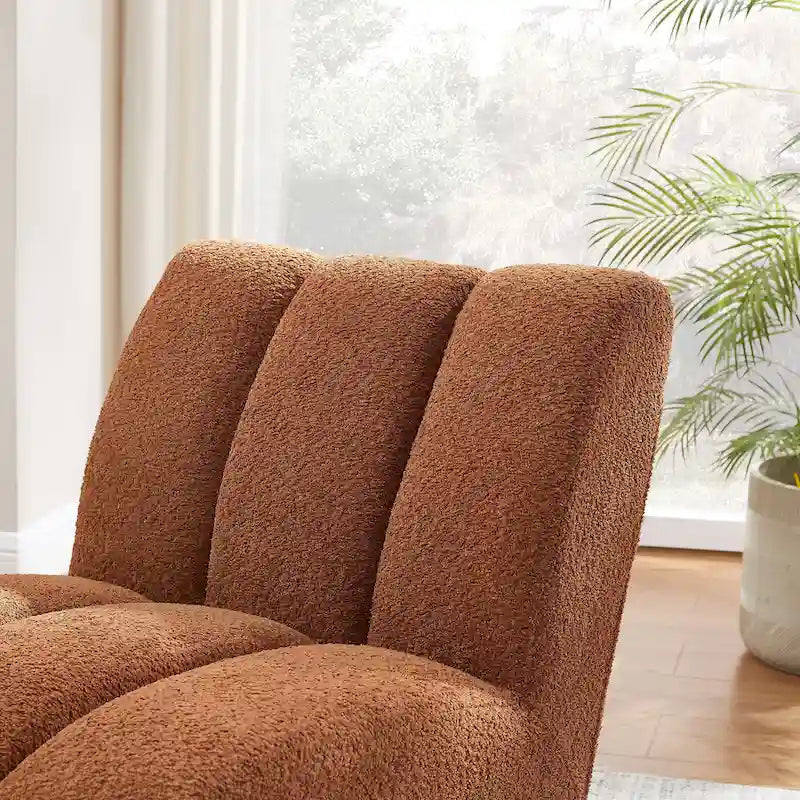 Fauteuil d'appoint moderne sans accoudoirs - Canapé Loveseat