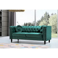 Canapé Chesterfield classique en velours clouté