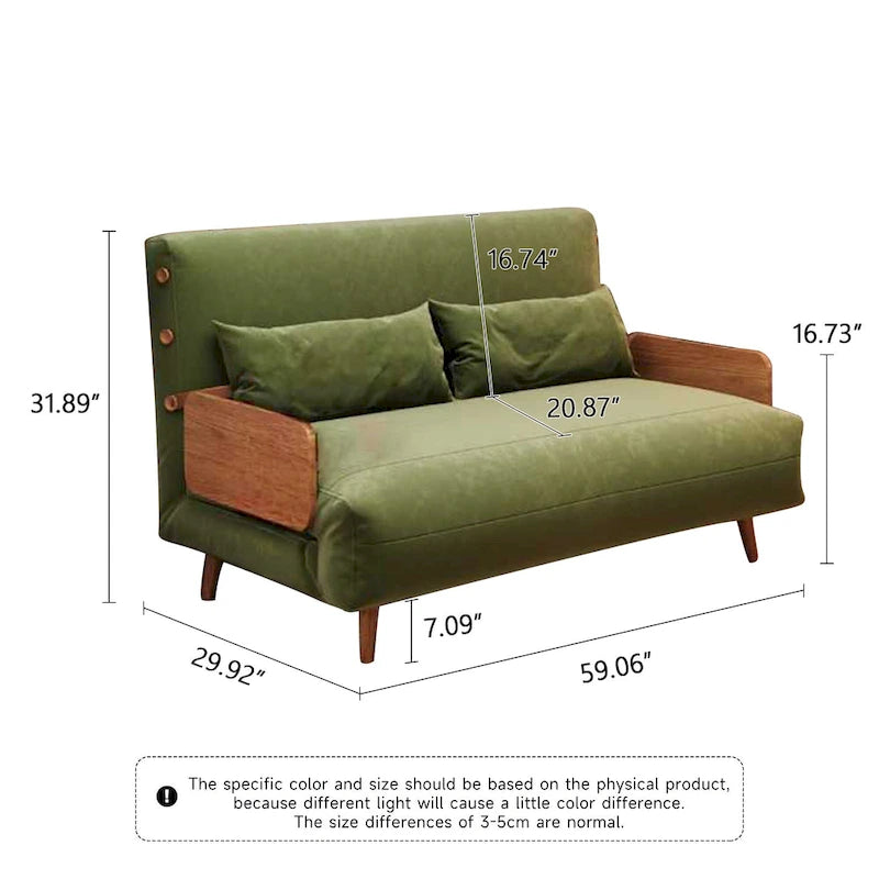 JASIWAY 59.1 Modern Upholstered Sofa Bed