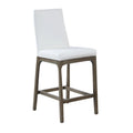 Tabouret de comptoir moderne avec base en bois massif