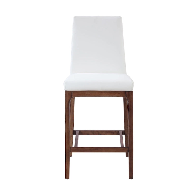 Tabouret de comptoir moderne avec base en bois massif