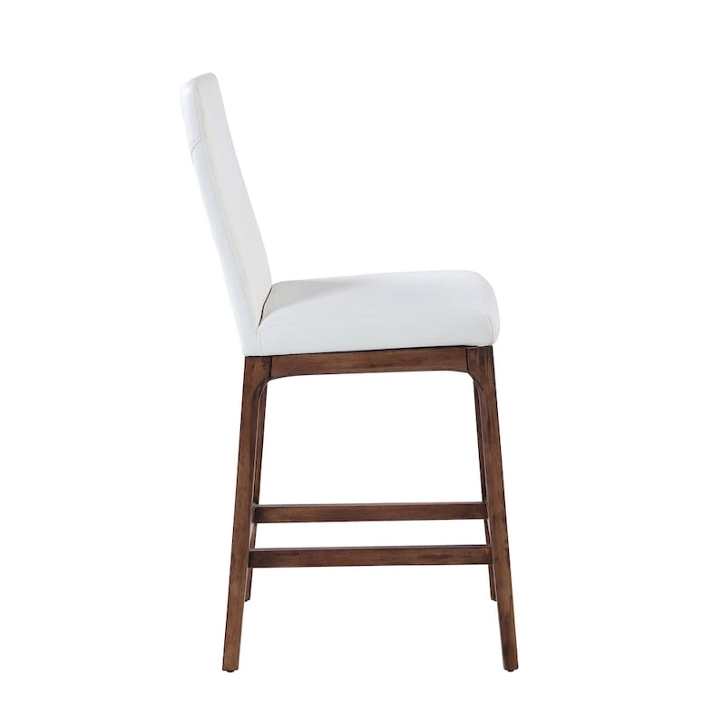 Tabouret de comptoir moderne avec base en bois massif