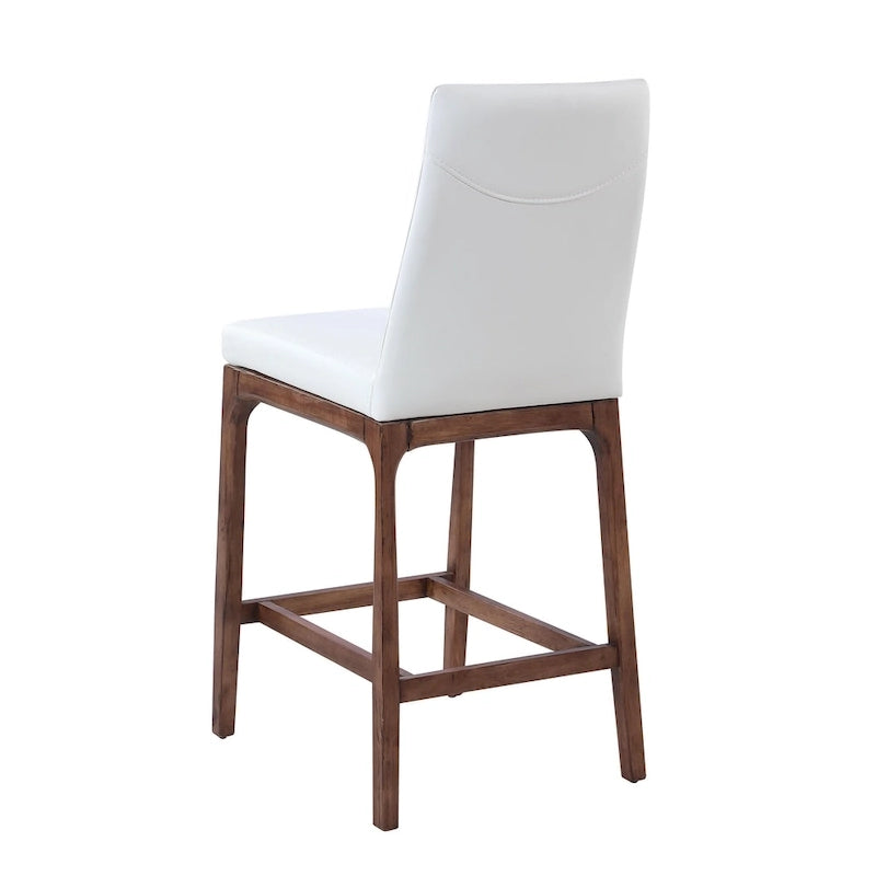 Tabouret de comptoir moderne avec base en bois massif