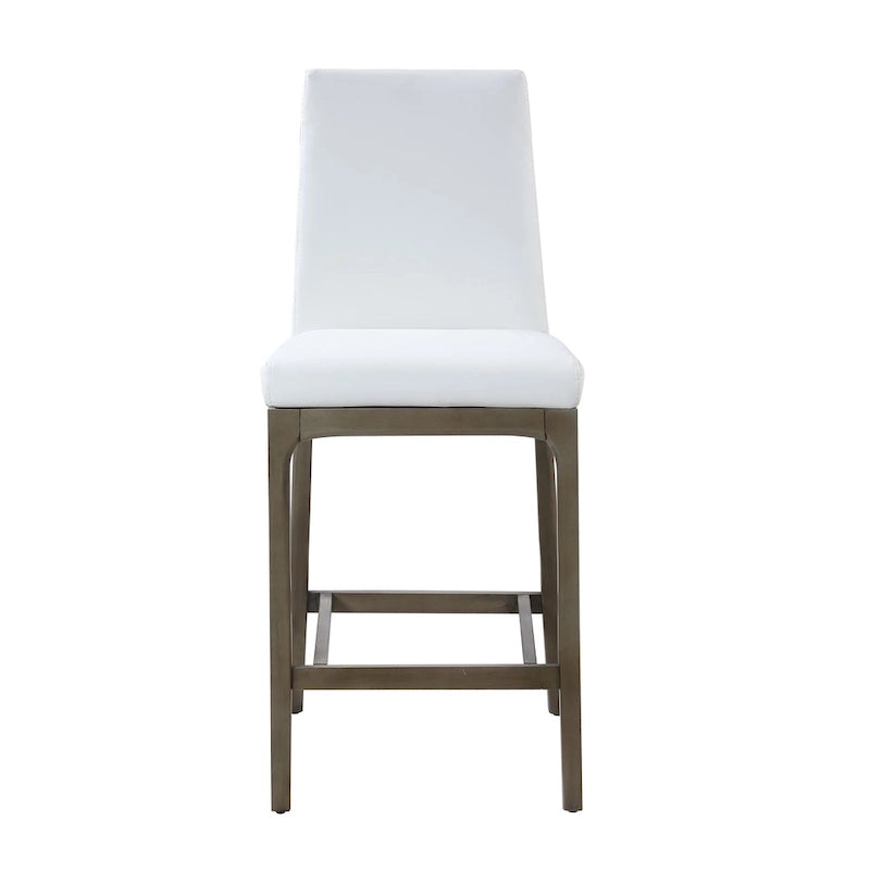 Tabouret de comptoir moderne avec base en bois massif