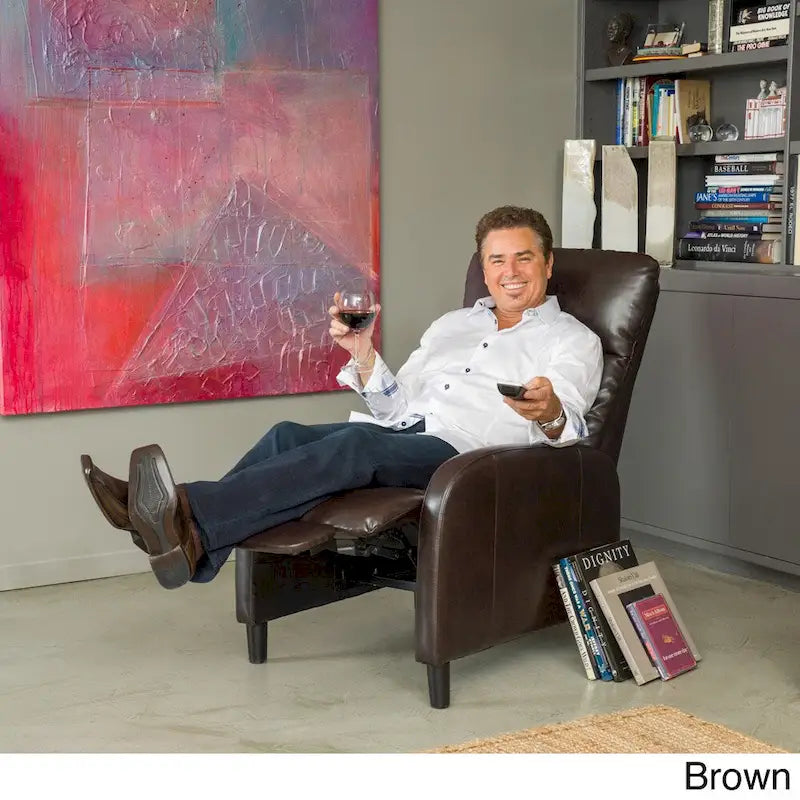 Bonded Leather Power Recliner