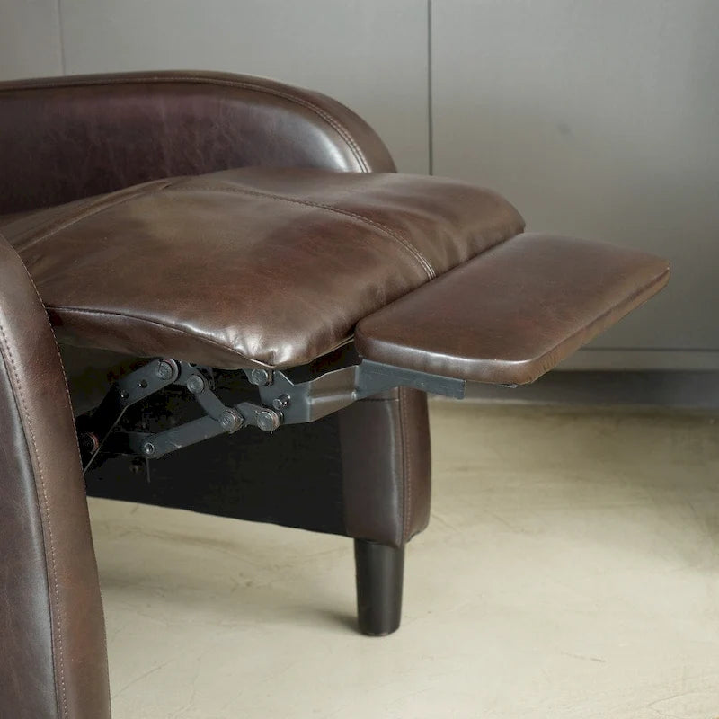 Fauteuil inclinable électrique en cuir reconstitué