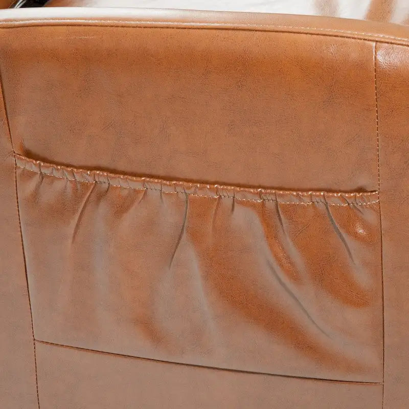 Fauteuil inclinable électrique en cuir reconstitué