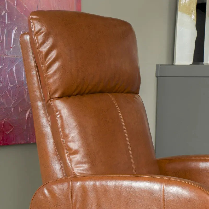 Fauteuil inclinable électrique en cuir reconstitué