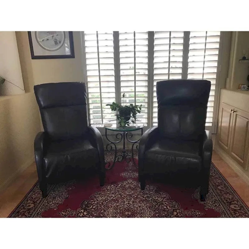 Fauteuil inclinable électrique en cuir reconstitué