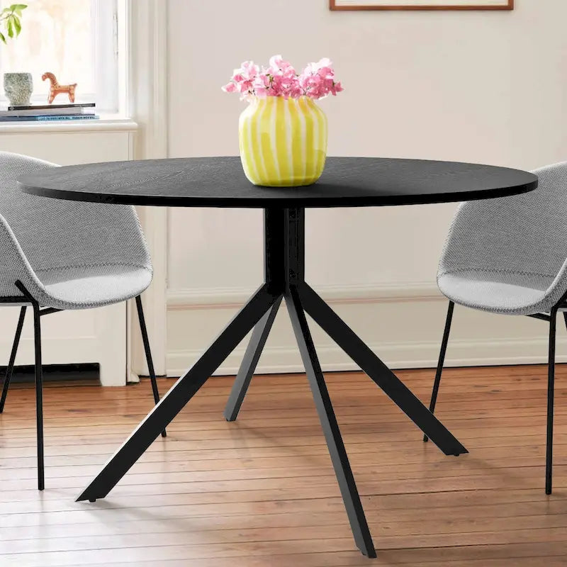 Table à manger ronde 43 po - Noire