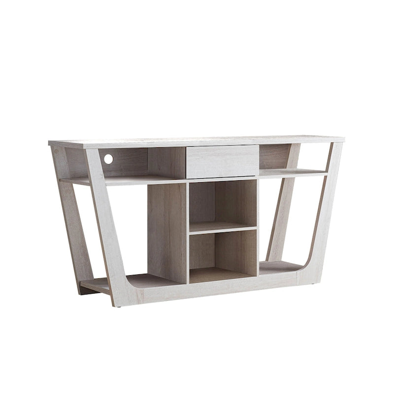 Dionte Modern 60-inch 6-Shelf 1-Drawer TV Console by Furniture of America
