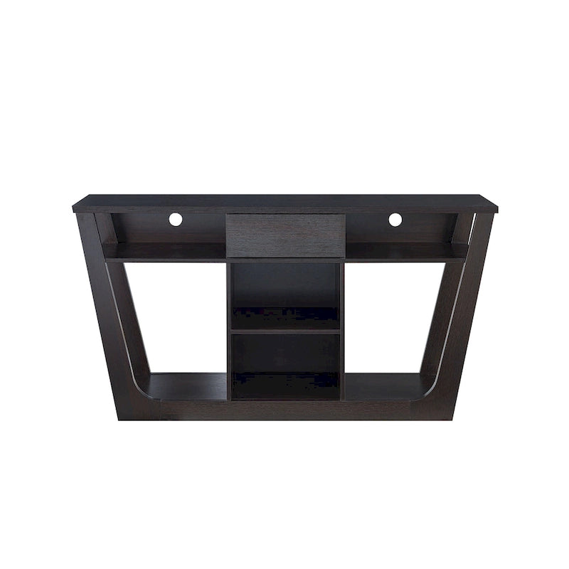 Dionte Modern 60-inch 6-Shelf 1-Drawer TV Console by Furniture of America