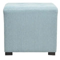 Pouf carré capitonné à 4 boutons