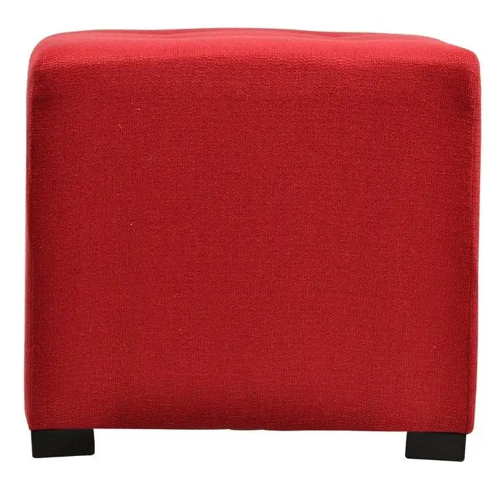 Pouf carré capitonné à 4 boutons