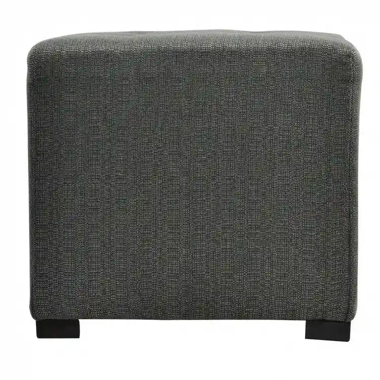 Pouf carré capitonné à 4 boutons