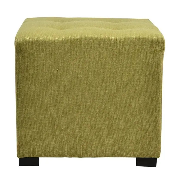 Pouf carré capitonné à 4 boutons
