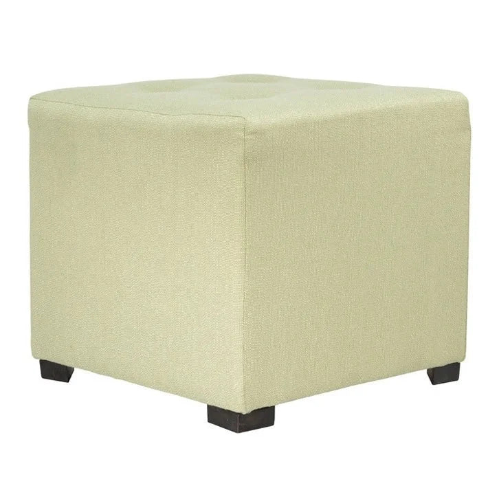 Pouf carré capitonné à 4 boutons