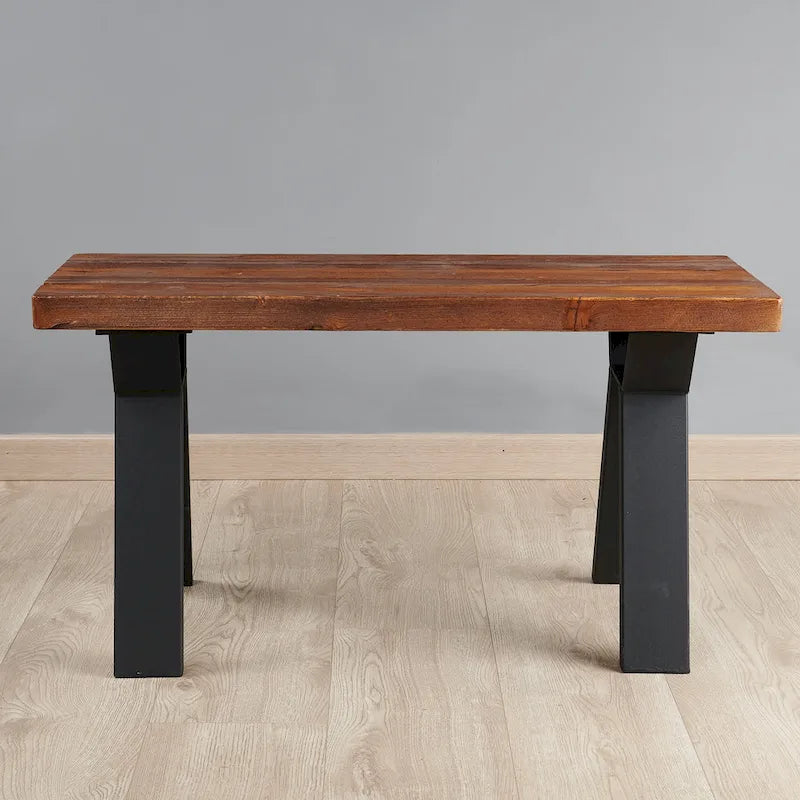 Pied de table noir robuste pour meuble