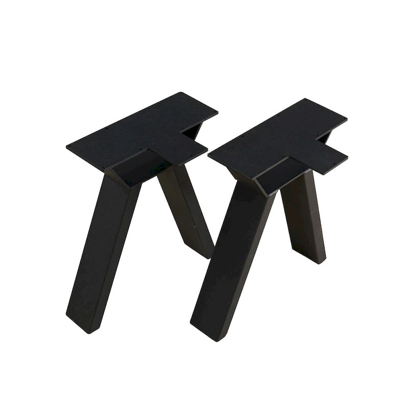 Pied de table noir robuste pour meuble