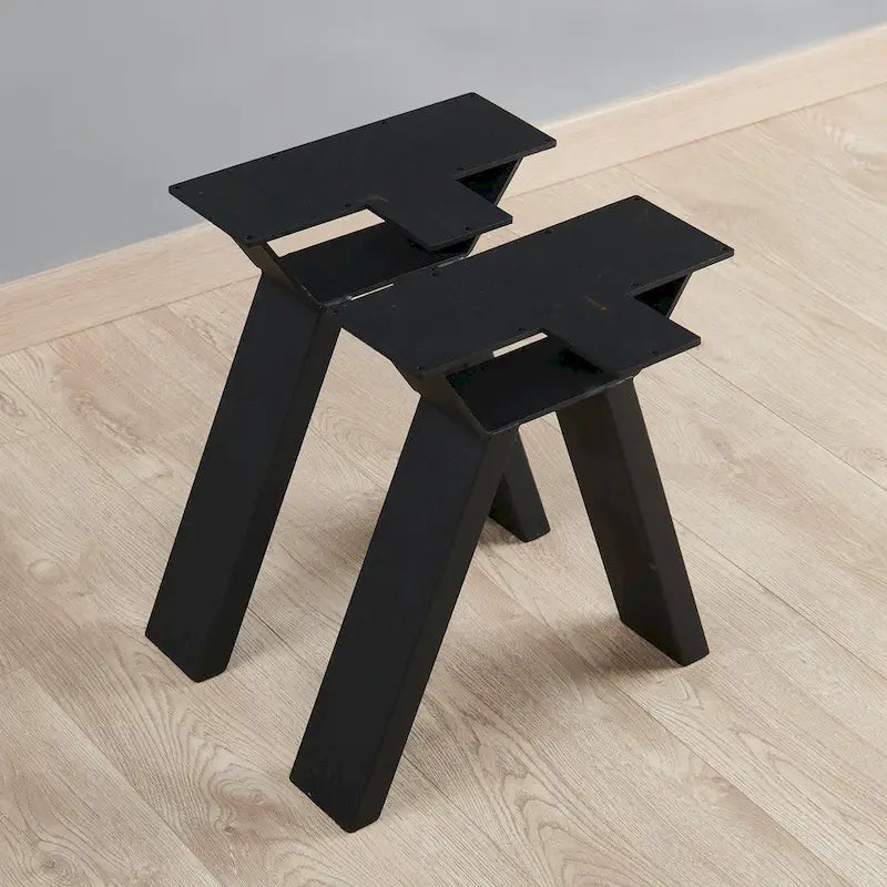 Pied de table noir robuste pour meuble