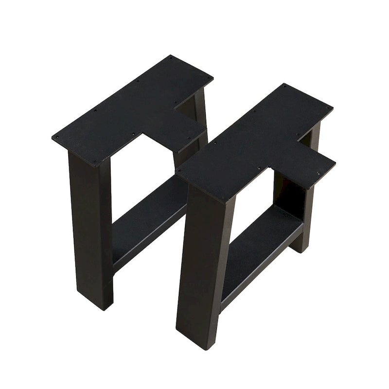 Pied de table noir robuste pour meuble