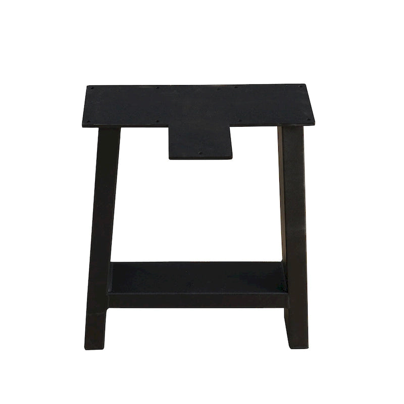 Pied de table noir robuste pour meuble
