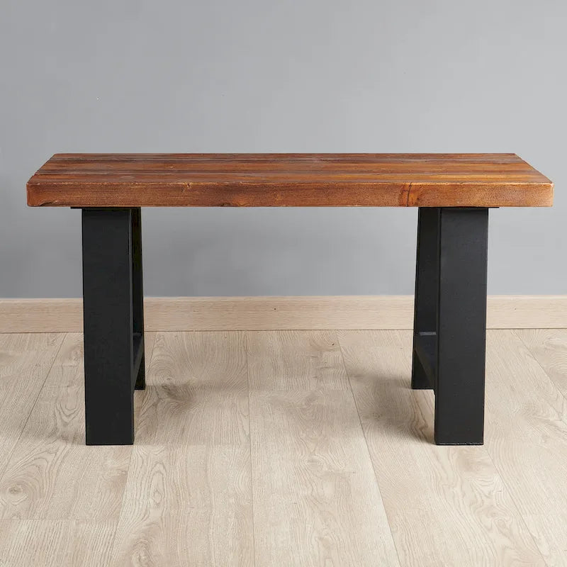 Pied de table noir robuste pour meuble
