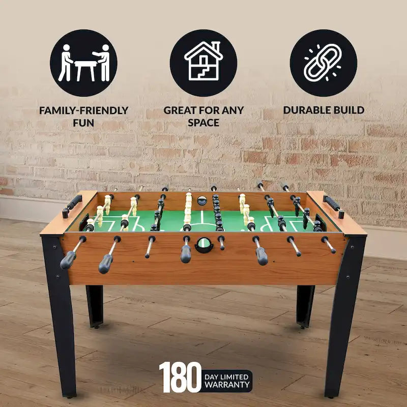 Hathaway Hurricane 54-Inch Foosball Table with Light Cherry Finish