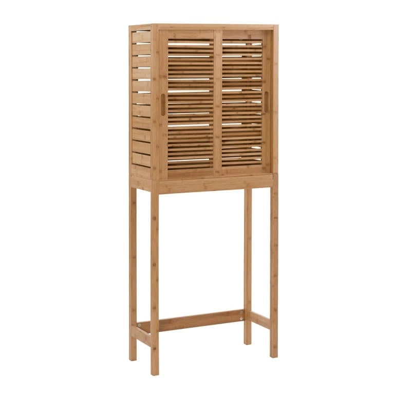 Bamboo Space Saver Hutch for Small Spaces