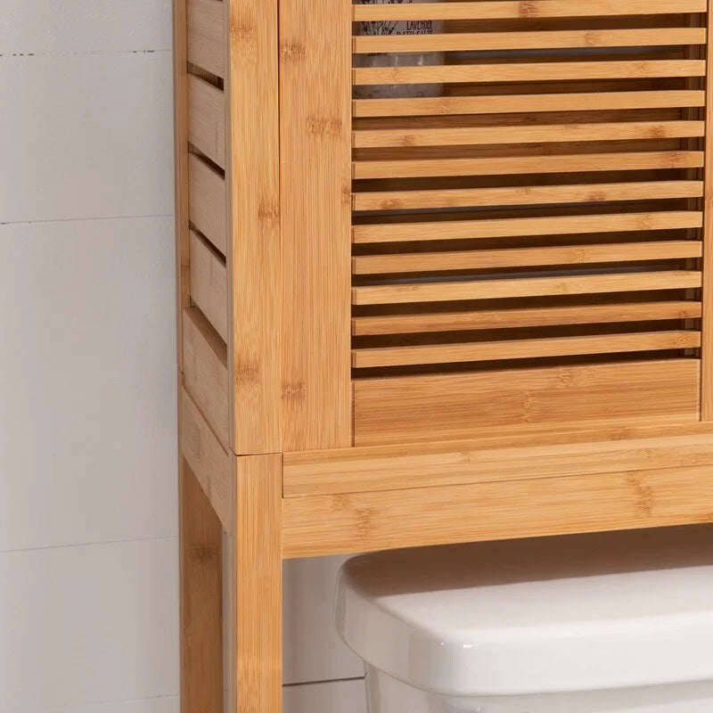Bamboo Space Saver Hutch for Small Spaces