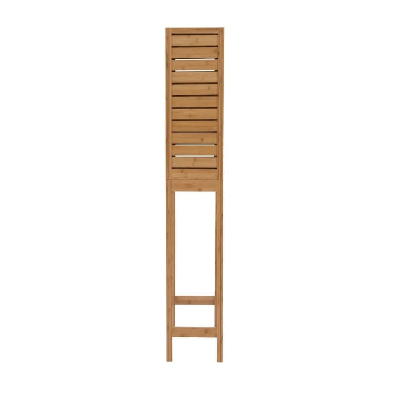 Armoire de rangement compacte en bambou pour petits espaces