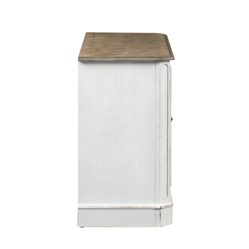 Magnolia Manor Antique White Mirrored Hall Console