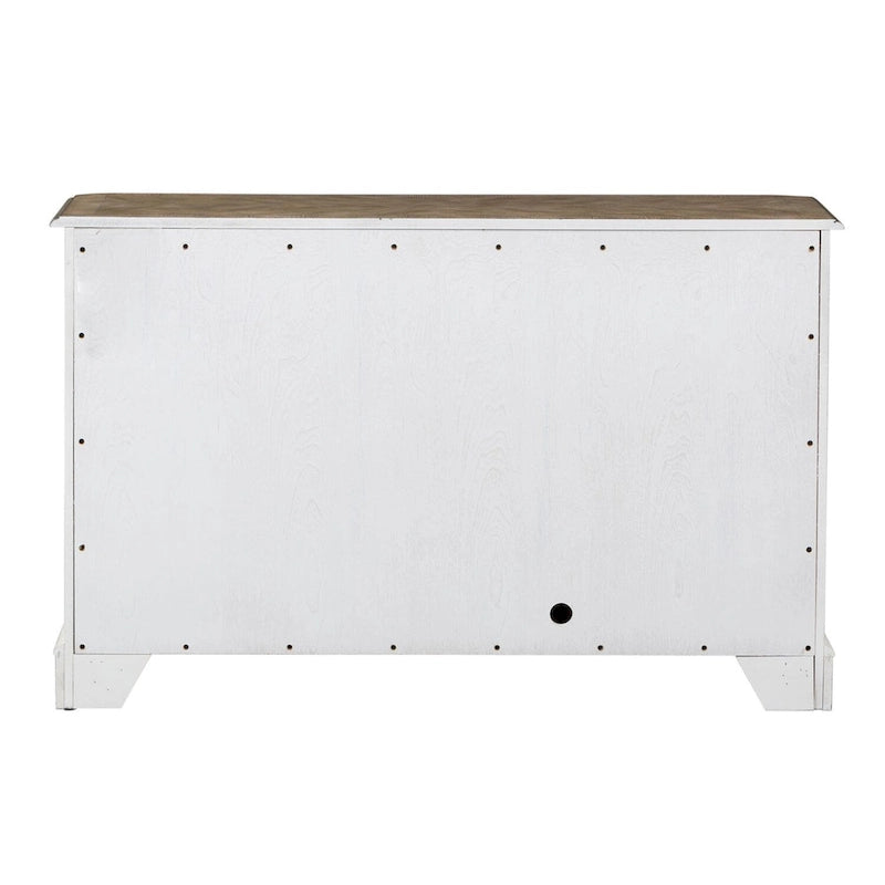 Magnolia Manor Antique White Mirrored Hall Console