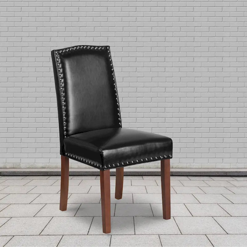Parsons Chair with Silver Nailhead Trim (Set of 2)