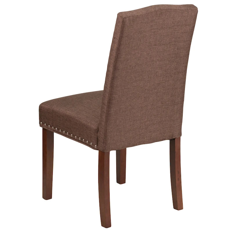 Parsons Chair with Silver Nailhead Trim (Set of 2)