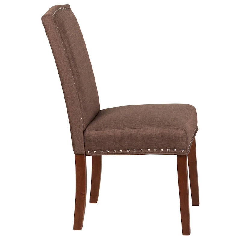 Parsons Chair with Silver Nailhead Trim (Set of 2)