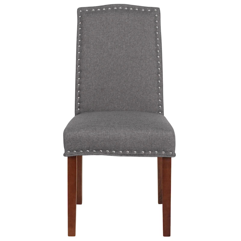 Parsons Chair with Silver Nailhead Trim (Set of 2)