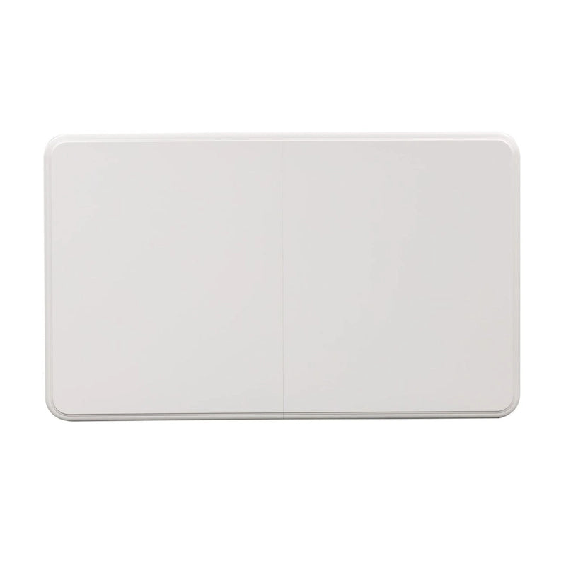 Table rectangulaire blanche avec pieds