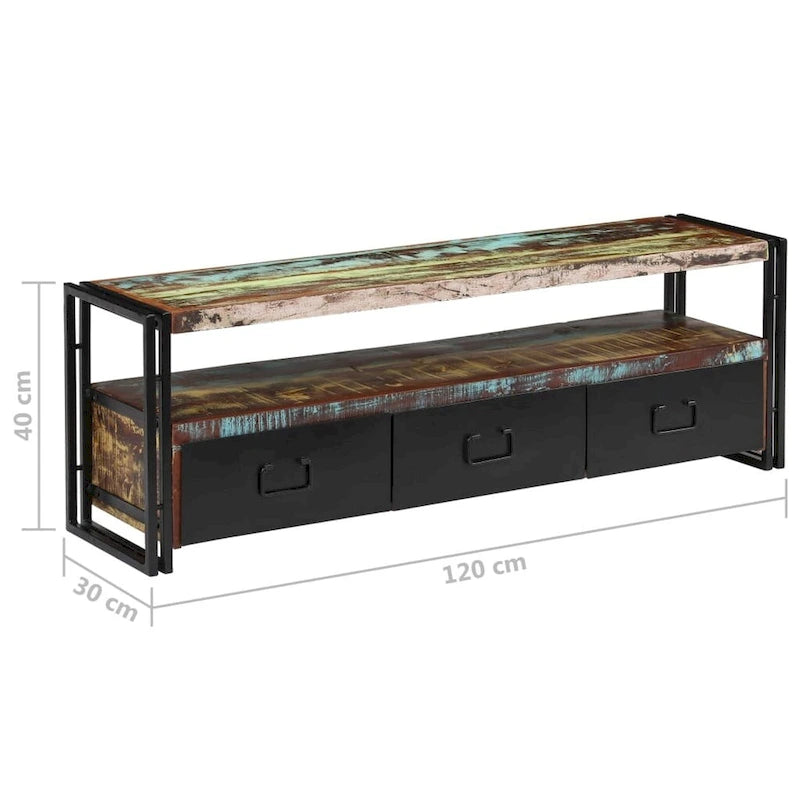 Meuble TV Console TV Buffet Meuble TV Meuble de divertissement à domicile Armoire - 47,2x11,8x15,7
